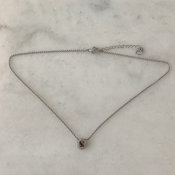 Swarovski Jewelry - Swarovski Angelic Square Ketting Necklace with Violet Crystal, Brand New